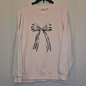Light Pink Bow Sweatshirt
